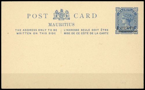 1879, Mauritius, P 2 II, Brief