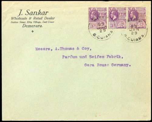 1923, Guyana, 142 (3), Brief