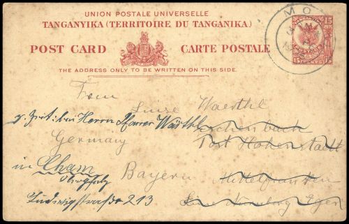 1923, Tanganjika, P 1, Brief