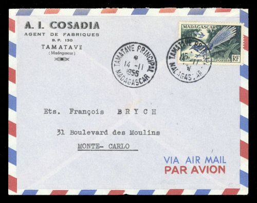 1954, Madagaskar, 425, Brief