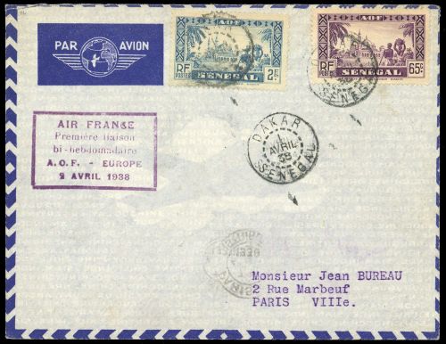1938, Senegal, 132, 143, Brief
