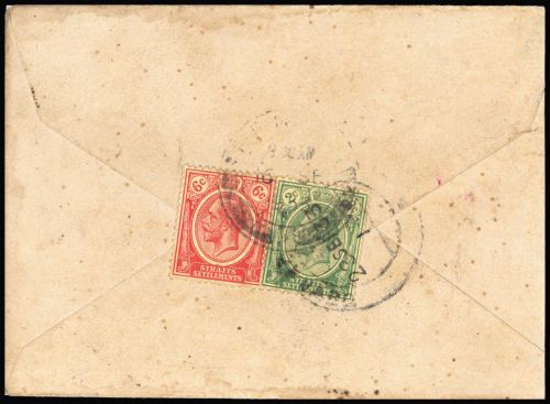 1921, Malaiische Staaten Straits Settlements, 180 b, 162, Brief