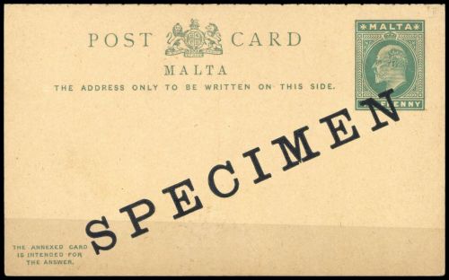 1902, Malta, P 7 SP, Brief