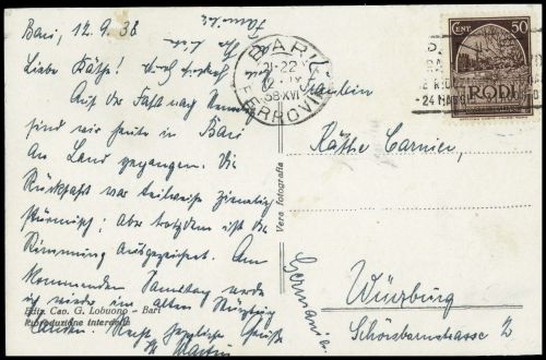 1932, Ägaeische Inseln, 110, Brief