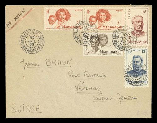 1946, Madagaskar, 404 u.a., Brief