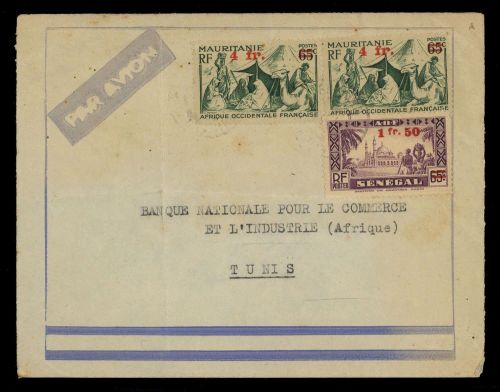 1944, Mauretanien, 157 (2) u.a., Brief