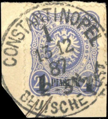 1884, Deutsche Auslandspost Türkei, 3, Briefst.
