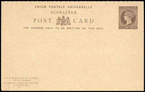 1889, Gibraltar, P 20, Brief