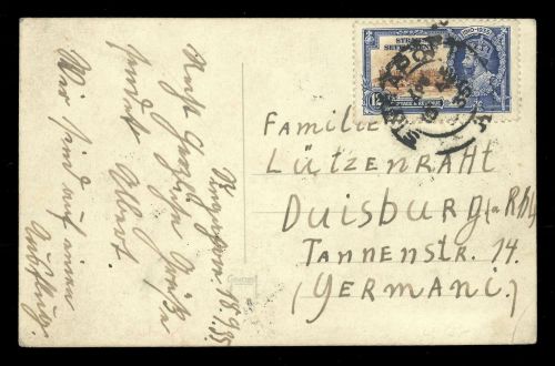 1935, Malaiische Staaten Straits Settlements, 190, Brief