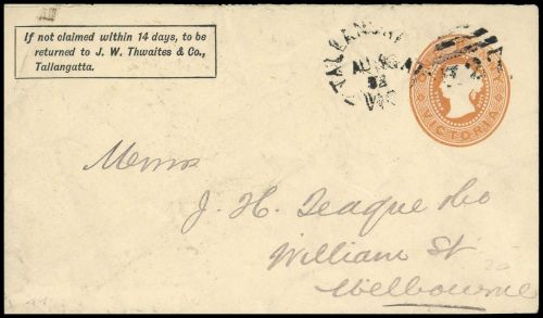 1890, Victoria, PU 11, Brief