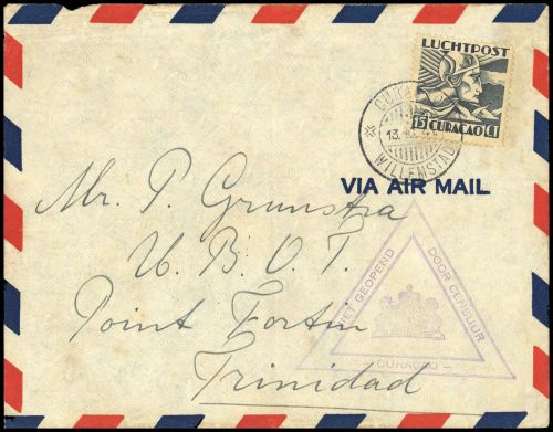 1931, Curacao, 109, Brief