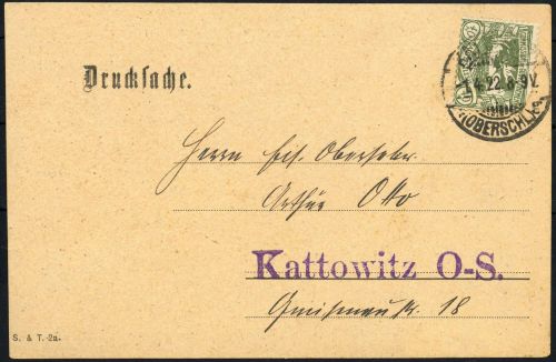 1920, Oberschlesien, 21, Brief