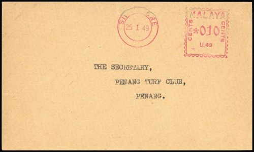 1949, Singapur, Brief