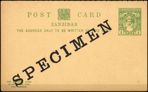 1899, Sansibar, P 11 SP, Brief