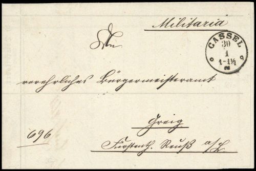 1873, Feldpost vor I. Wk, Brief
