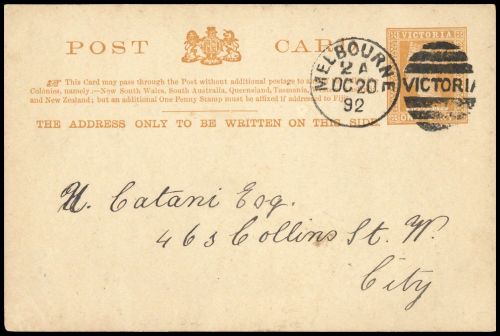 1890, Victoria, P 11 b, Brief