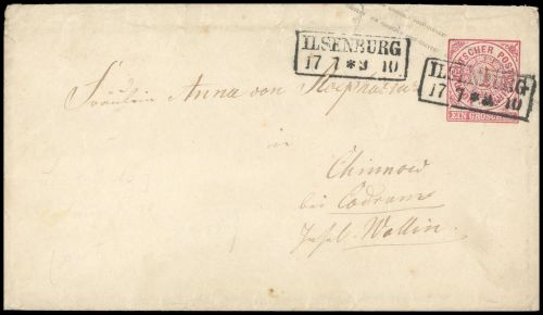 Altdeutschland Norddeutscher Postbezirk, U 1 Aa, Brief