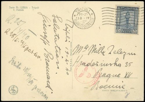 1924, Italienisch-Libyen, 58, Brief