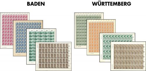 Sammlungen und Posten Französische Zone, **