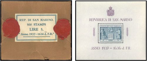 San Marino, Block 1 (1.000), **