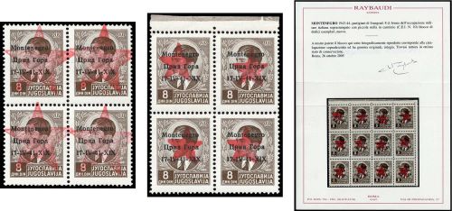 1943, Italien Besetzung II. WK Montenegro, CEI Segn. 10 (8), **