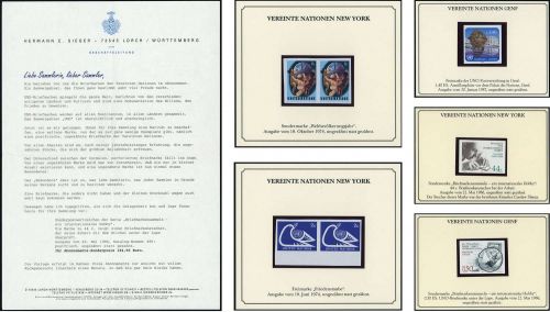 Sammlungen und Posten Vereinte Nationen UNO