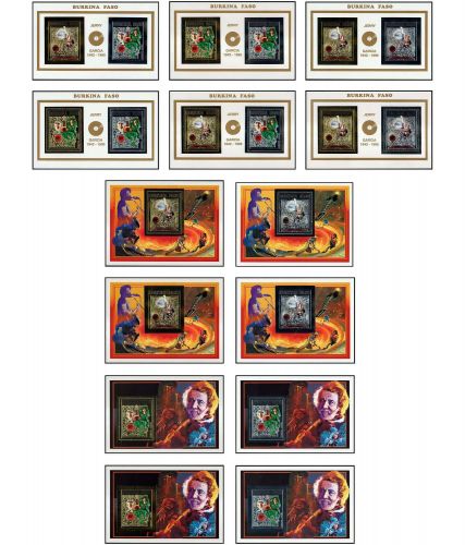 Burkina Faso, Block A-E 169 A a+b (300), **