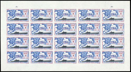 1962, St. Pierre et Miquelon, 396 U Bogen, **