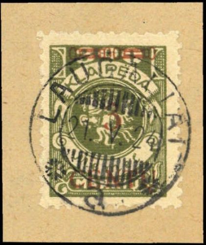 1923, Memel, 168, Briefst.