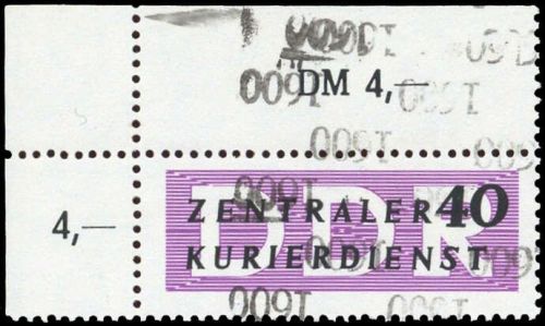1957, DDR Verwaltungspost B Zentraler Kurierdienst, 12 K, **