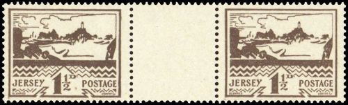 1943, Deutsche Besetzung II. WK Jersey, 5 y ZW, **