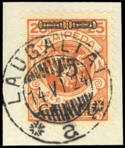1923, Memel, 170, Briefst.