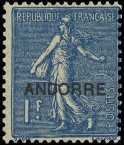 1931, Andorra Französische Post, 17, *