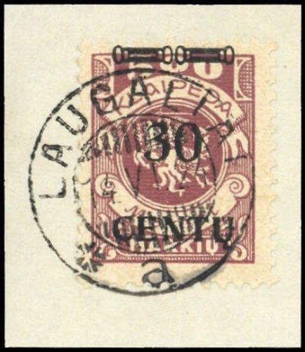 1923, Memel, 172, Briefst.
