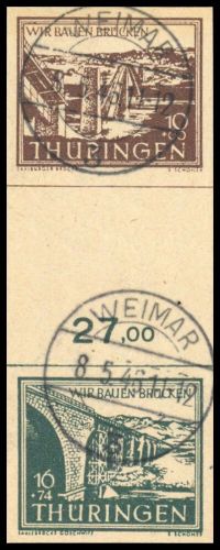 1946, SBZ Thüringen, SZd 1, gest.