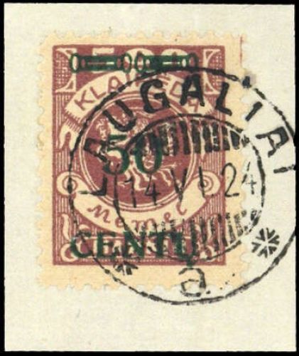 1923, Memel, 173, Briefst.