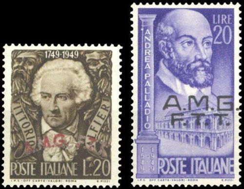 1949, Triest Zone A, 72+73, **