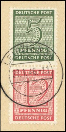 1945, SBZ Westsachsen, S Zd 4, Briefst.