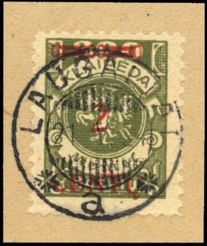 1923, Memel, 167, Briefst.