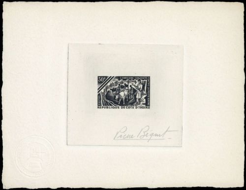 1966, Elfenbeinküste, 306 ep d'artiste