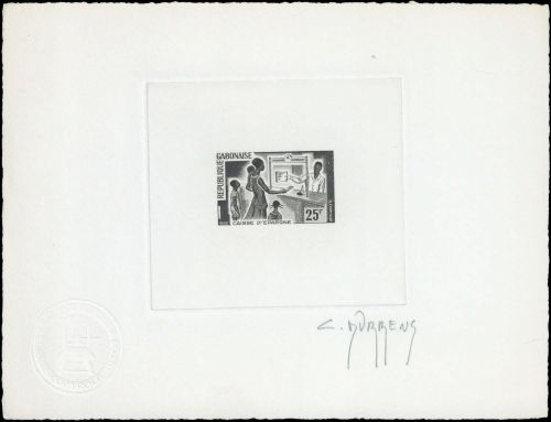 1966, Gabun, 254 ep d'artiste