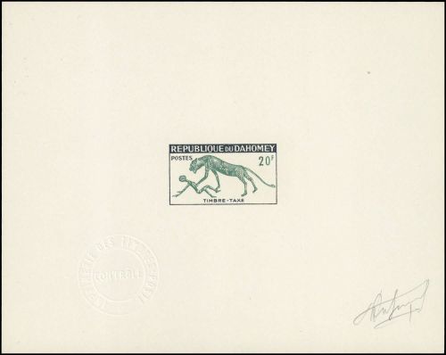 1963, Dahomey, 36 ep d'artiste