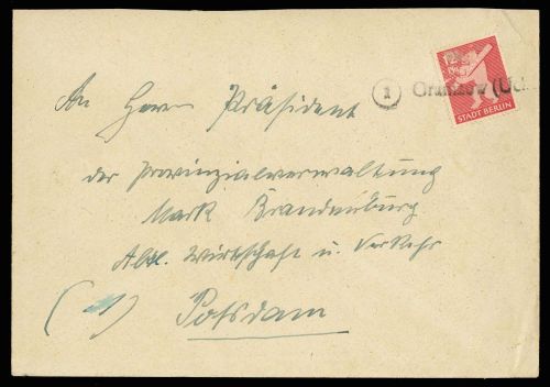 SBZ Berlin Brandenburg, 5 A, Brief