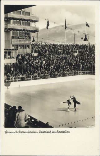 Sport u. Spiel,Olympia 1936 Garmisch,, Brief