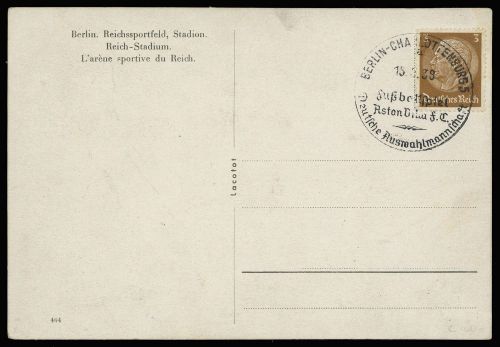 1938, Sport u. Spiel,Fussball sonstige, DR 513, Brief