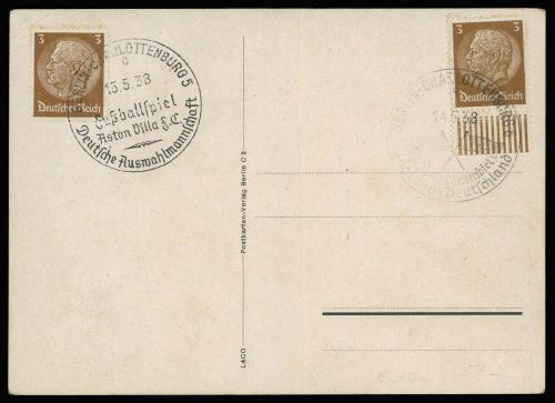 1938, Sport u. Spiel,Fussball sonstige, DR 513 (2), Brief