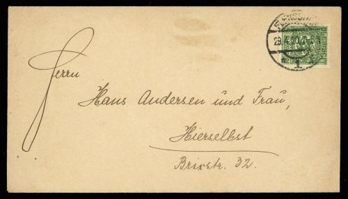 1920, Deutsches Abstimmgeb. Schleswig, 2, Brief