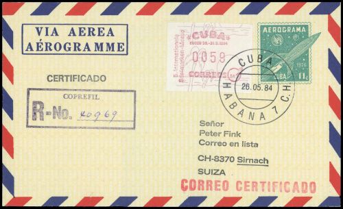 1984, Cuba, A 1 u.a., FDC