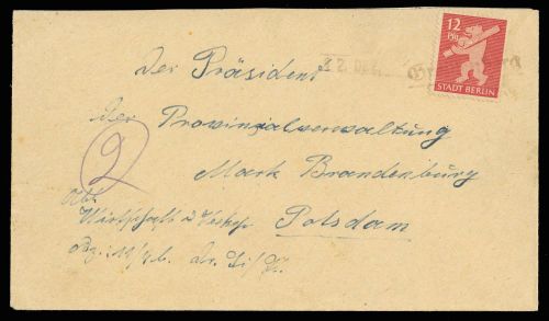 SBZ Berlin Brandenburg, 5 A, Brief
