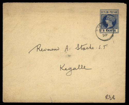 1895, Ceylon, U 30, Brief